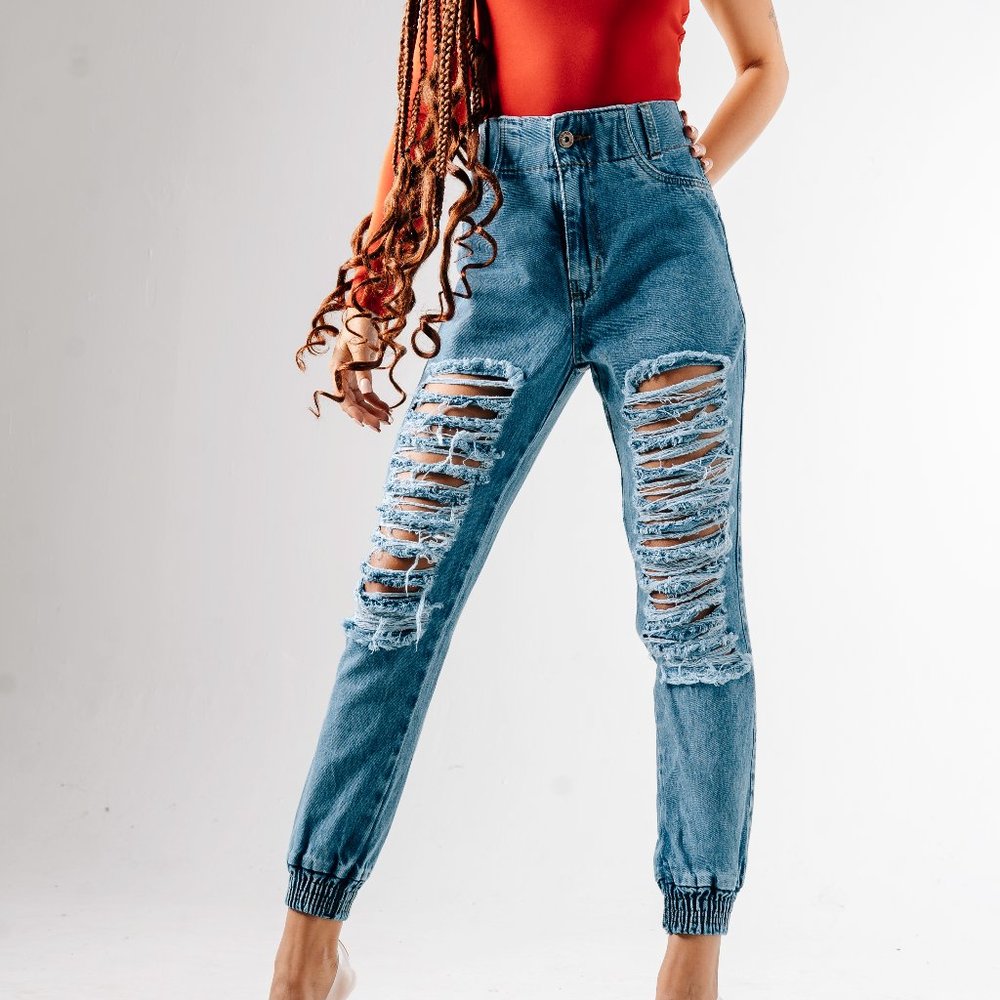 🛑Always Extra - Destroyed Denim